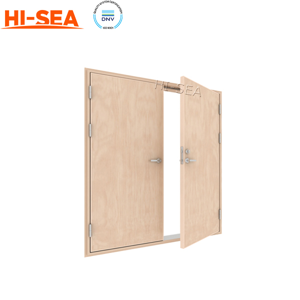 Class B-15 Double-leaf Wooden Fireproof Door